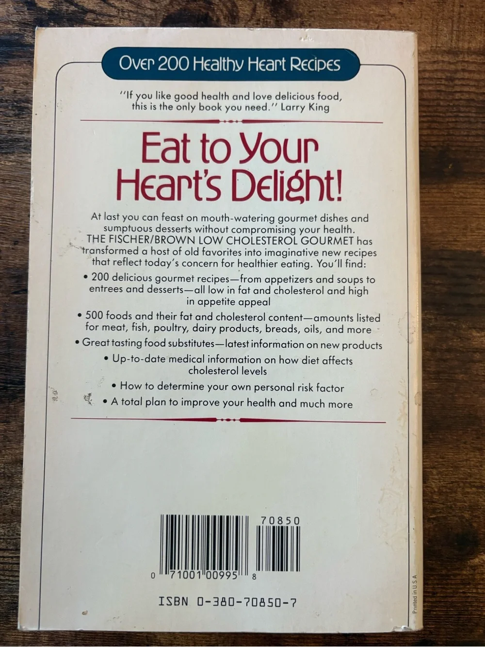 Low Cholesterol Gourmet - Cookbook (White/Cream Cover)